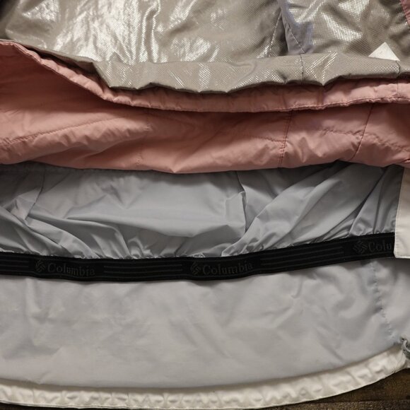 Columbia Omni-Heat Interchange Jacket Women’s XS peach White Waterproof Hooded - Picture 15 of 16